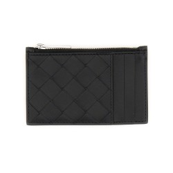 WOVEN CARD HOLDER WITH ZIPPER