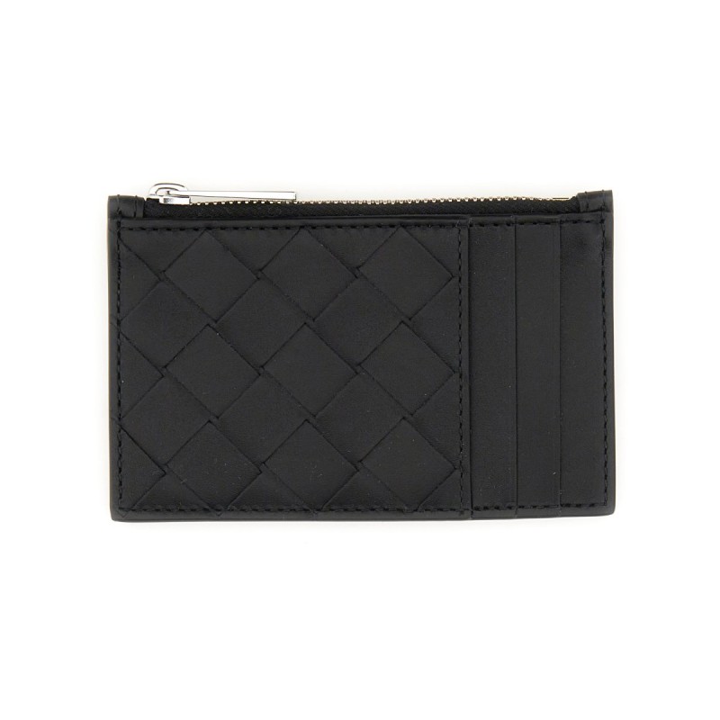 WOVEN CARD HOLDER WITH ZIPPER