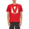 COTTON T-SHIRT WITH "CHEZ VALENTINO" PRINT