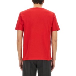 COTTON T-SHIRT WITH "CHEZ VALENTINO" PRINT