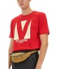 COTTON T-SHIRT WITH "CHEZ VALENTINO" PRINT