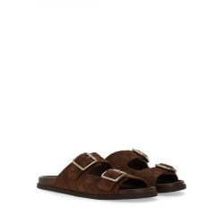 LEATHER SLIDER SANDAL