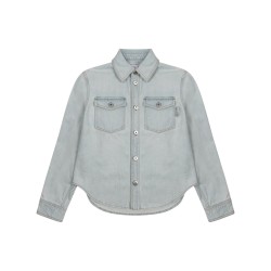 "EXTRA BLEACH" DENIM SHIRT