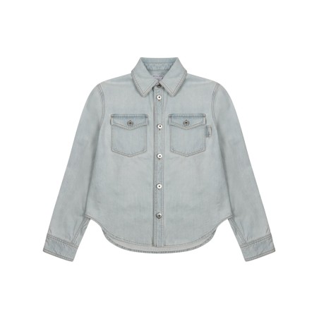 "EXTRA BLEACH" DENIM SHIRT