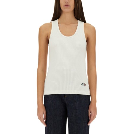 RIBBED COTTON JERSEY TOP
