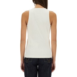 RIBBED COTTON JERSEY TOP