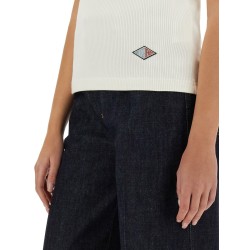 RIBBED COTTON JERSEY TOP