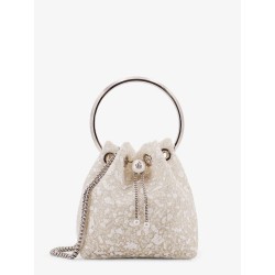 Bon Bon mesh bucket bag with micro sequins