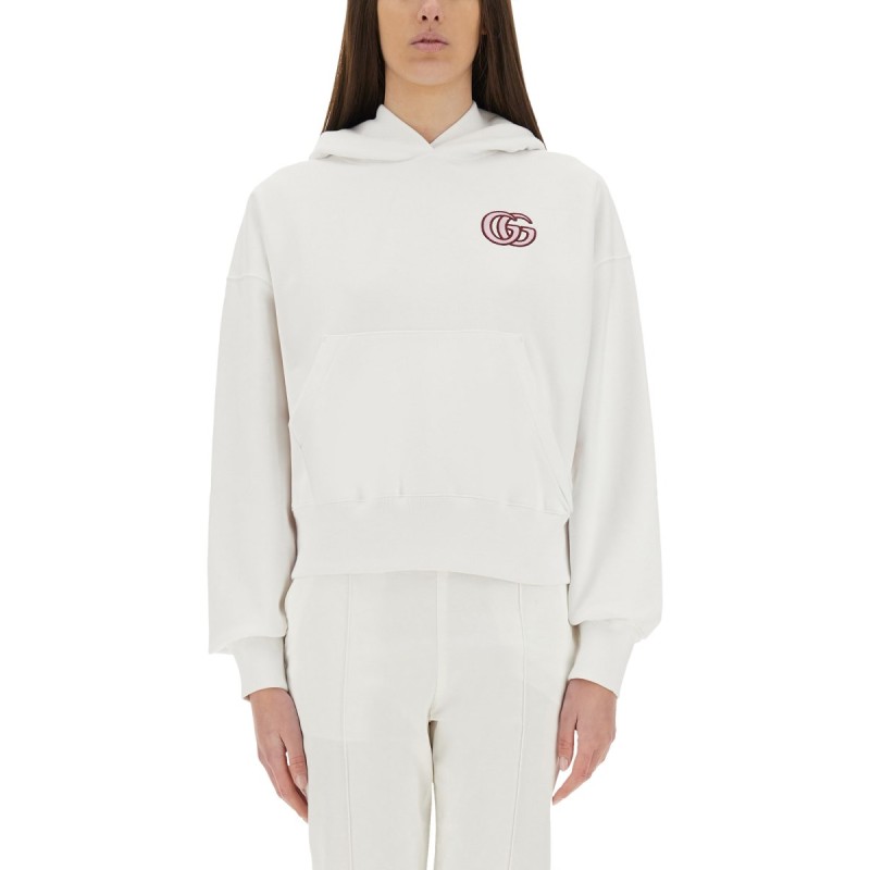 COTTON SWEATSHIRT WITH EMBROIDERY