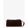 Mini Cylinder suede crossbody bag