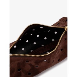 Mini Cylinder suede crossbody bag
