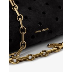 Mini Cylinder suede crossbody bag