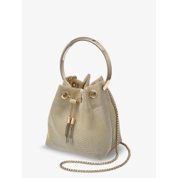 Bon Bon metallic mesh bucket bag