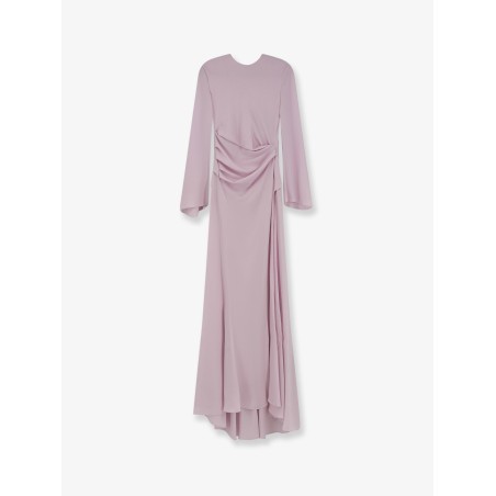 Long dress with drapery