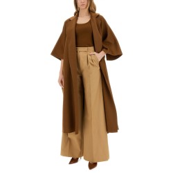 CAMEL DRAP CAPE COAT