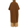 CAMEL DRAP CAPE COAT