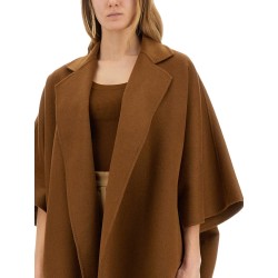 CAMEL DRAP CAPE COAT