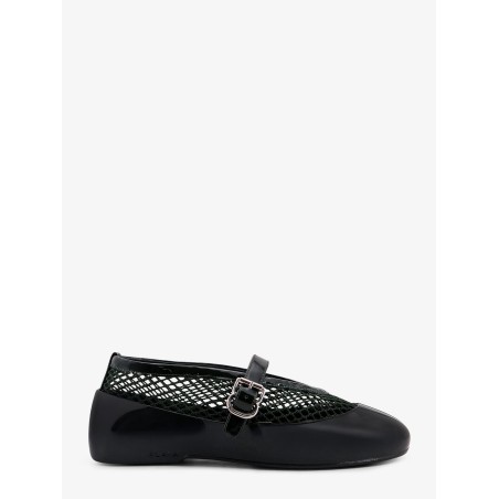 Mesh Rubber Flat Ballerinas