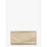 Emmie metallic leather clutch