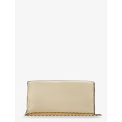 Emmie metallic leather clutch