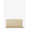 Emmie metallic leather clutch