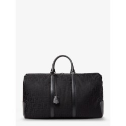 FF nylon duffel bag with leather inserts