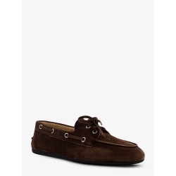 Vintage effect leather loafers