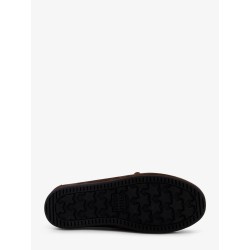 Vintage effect leather loafers