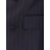 Sicilia virgin wool blazer with pinstripe motif