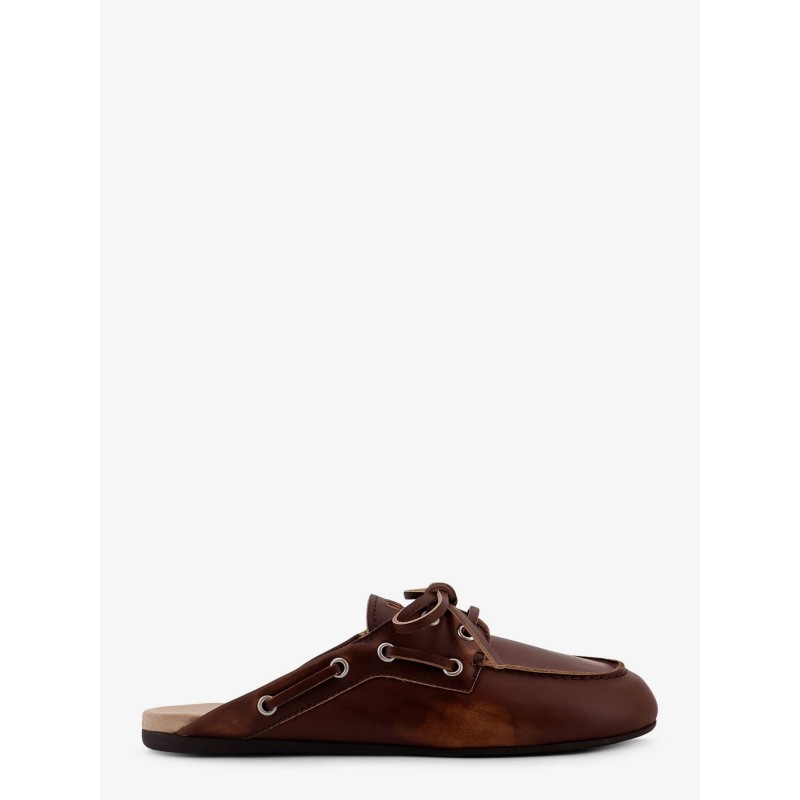 Délavé suede sabot