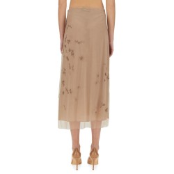 TULLE SKIRT WITH EMBROIDERY