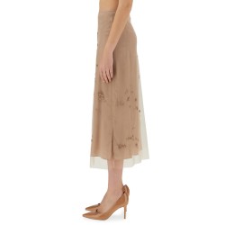 TULLE SKIRT WITH EMBROIDERY