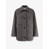 Recycled wool blend short coat