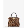 Nano Peekaboo shoulder bag with Fendi Leo print