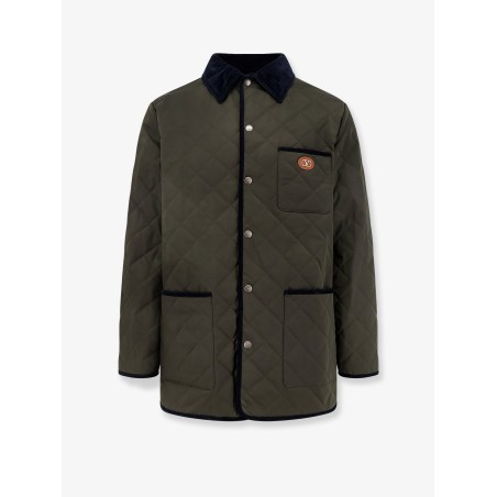 Quilted jacket with VLogo Signature patch