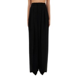 WIDE-LEG PANTS IN GRAIN DE POUDRE