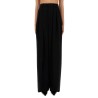 WIDE-LEG PANTS IN GRAIN DE POUDRE