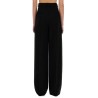 WIDE-LEG PANTS IN GRAIN DE POUDRE
