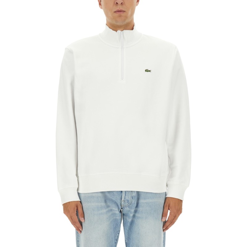 THREE-QUARTER ZIPPER SWEATSHIRT