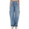 JEANS WITH CUT OUT DETAIL