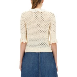 COTTON CROCHET SWEATER