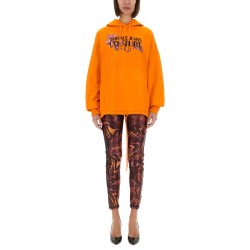 HOODIE WITH LOGO AND CRYSTALS