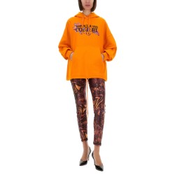 HOODIE WITH LOGO AND CRYSTALS