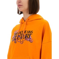 HOODIE WITH LOGO AND CRYSTALS
