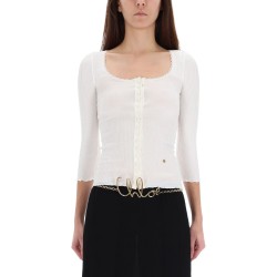 CARDIGAN WITH DEEP NECKLINE