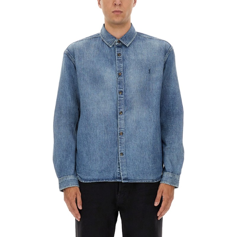 DENIM "CASSANDRE" SHIRT