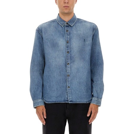 DENIM "CASSANDRE" SHIRT