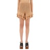 CROCHET KNIT MINI SHORTS