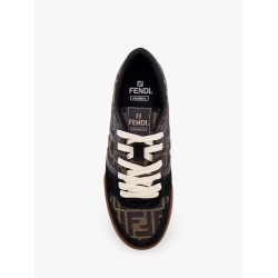 Fendi Match FF Jacquard Fabric and Suede sneakers