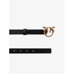 Love berry leather belt with love birds buckle